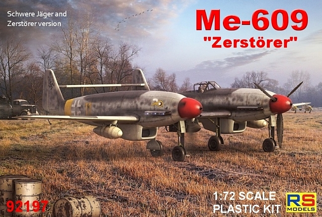 Plastikový model letadla 1/72 Me-609 "Heavy Fighter bomber" 3 decal v. for Luftwaffe