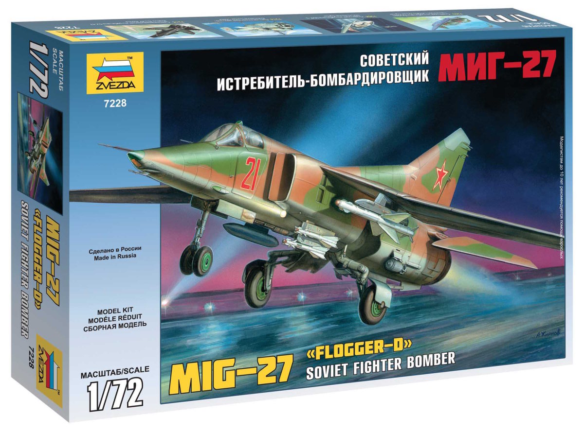 Model Kit letadlo 7228 - MIG-27 (re-release) (1:72)