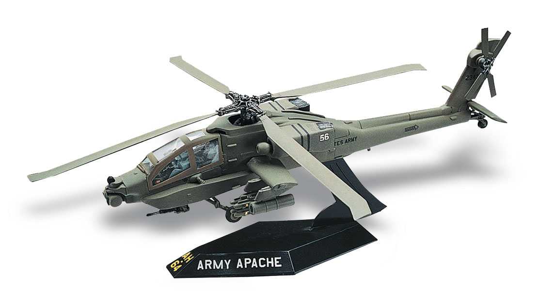 Snap Kit MONOGRAM vrtulník 1183 - AH-64 Apache Helicopter (1:72)