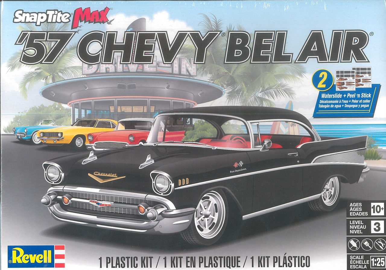 Snap Kit MONOGRAM auto 1529 - `57 Chevy Bel Air (1:25)