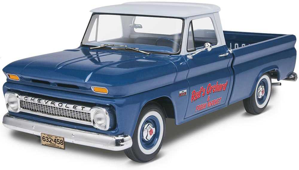 Plastic ModelKit MONOGRAM auto 7225 -  '66 Chevy® Fleetside Pickup (1:25)