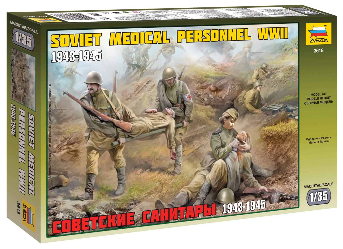 Model Kit figurky 3618 - Soviet Medical Personnel WWII (1:35)