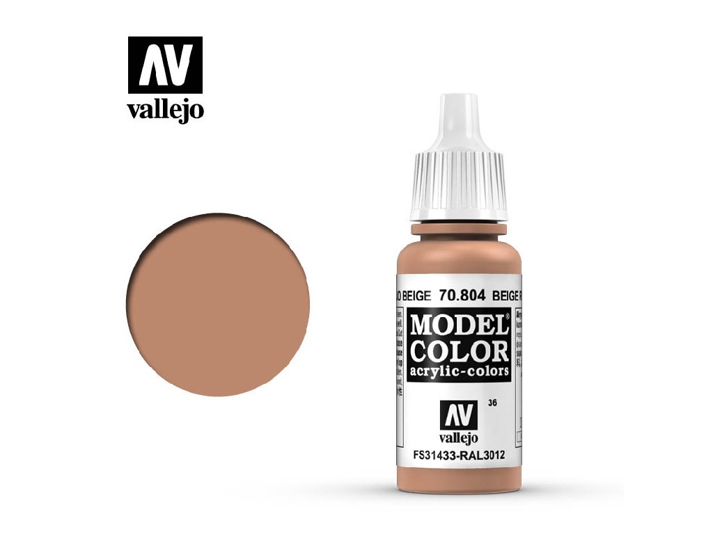 Akrylová barva Vallejo Model Color 70804 Beige Red (17ml)