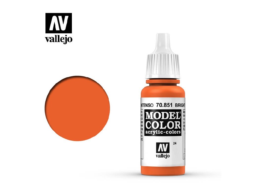 Akrylová barva Vallejo Model Color 70851 Bright Orange (17ml)