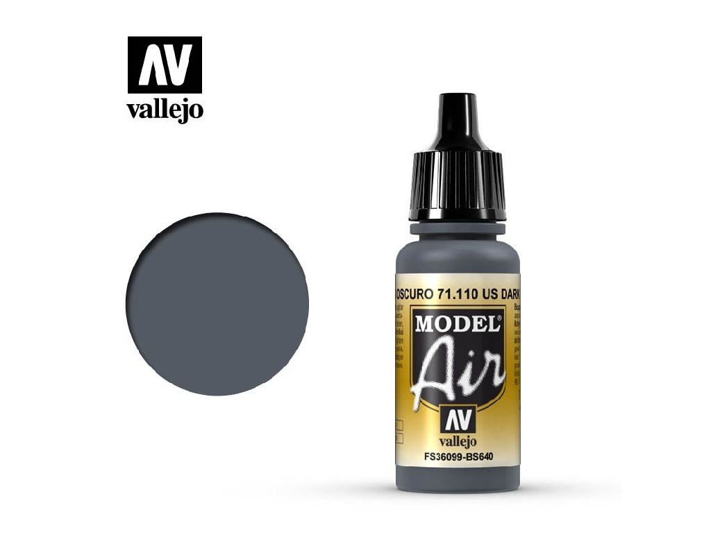 Akrylová barva pro Airbrush Vallejo Model Air 71110 Dark Grey (17ml)