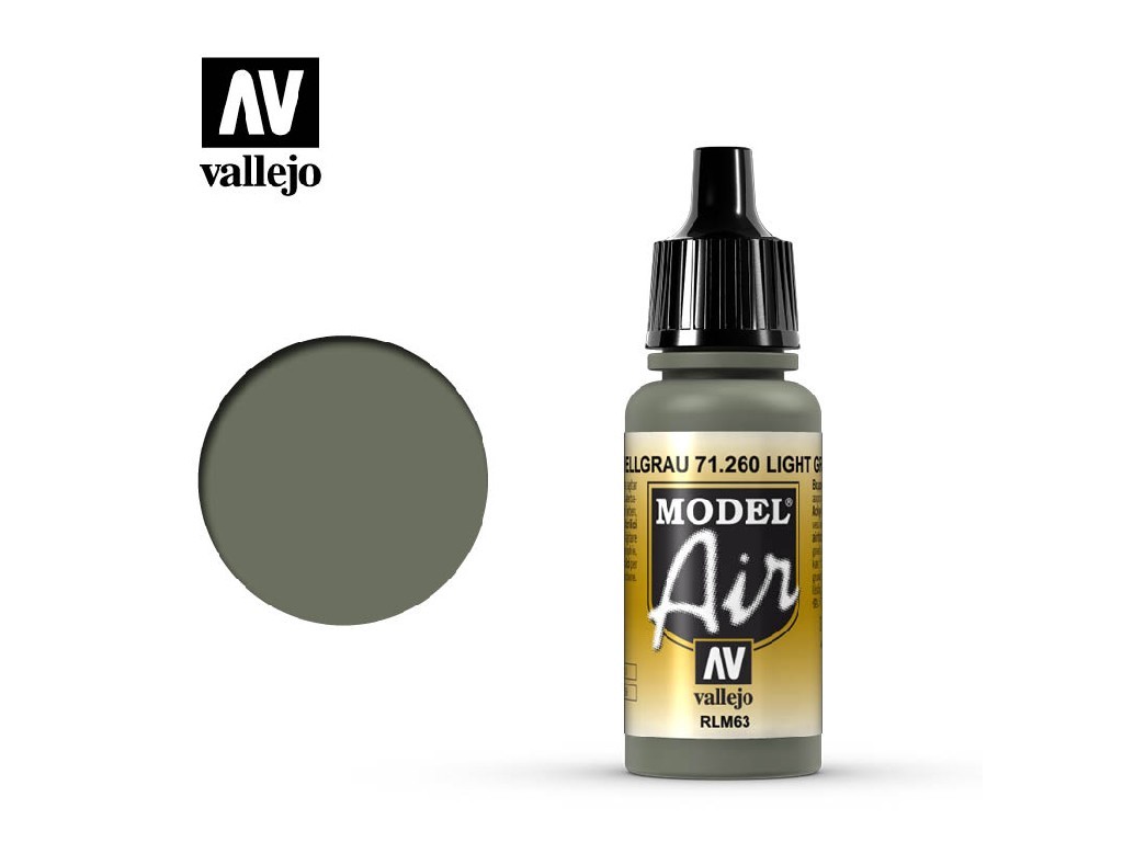 Akrylová barva pro Airbrush Vallejo Model Air 71260 Light Gray RLM63 (17ml)