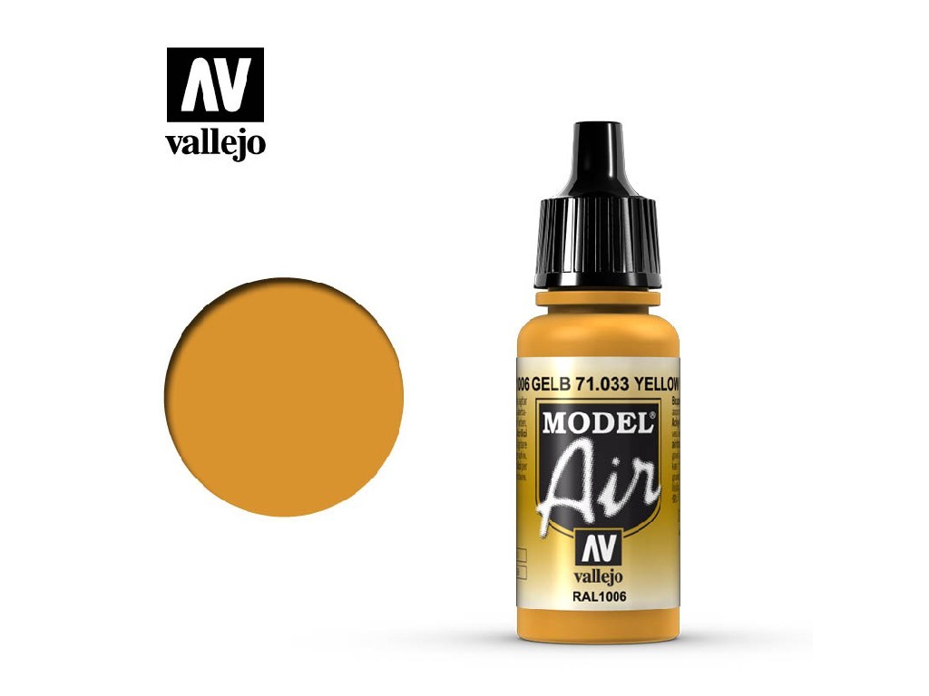 Akrylová barva pro Airbrush Vallejo Model Air 71033 Yellow Ochre (17ml)