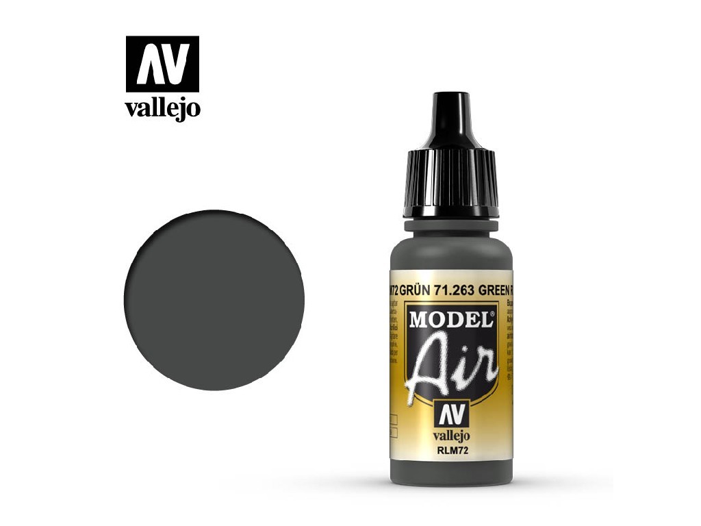 Akrylová barva pro Airbrush Vallejo Model Air 71263 Green RLM72 (17ml)