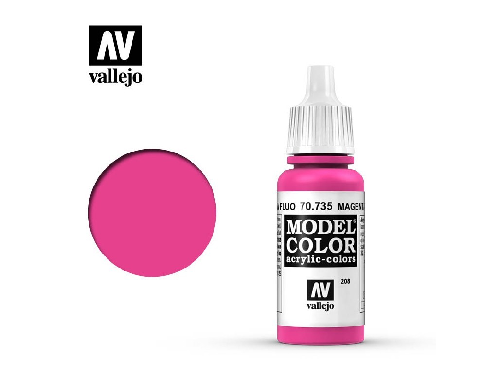 Akrylová barva Vallejo Model Color 70735 Magenta Fluo (17ml)