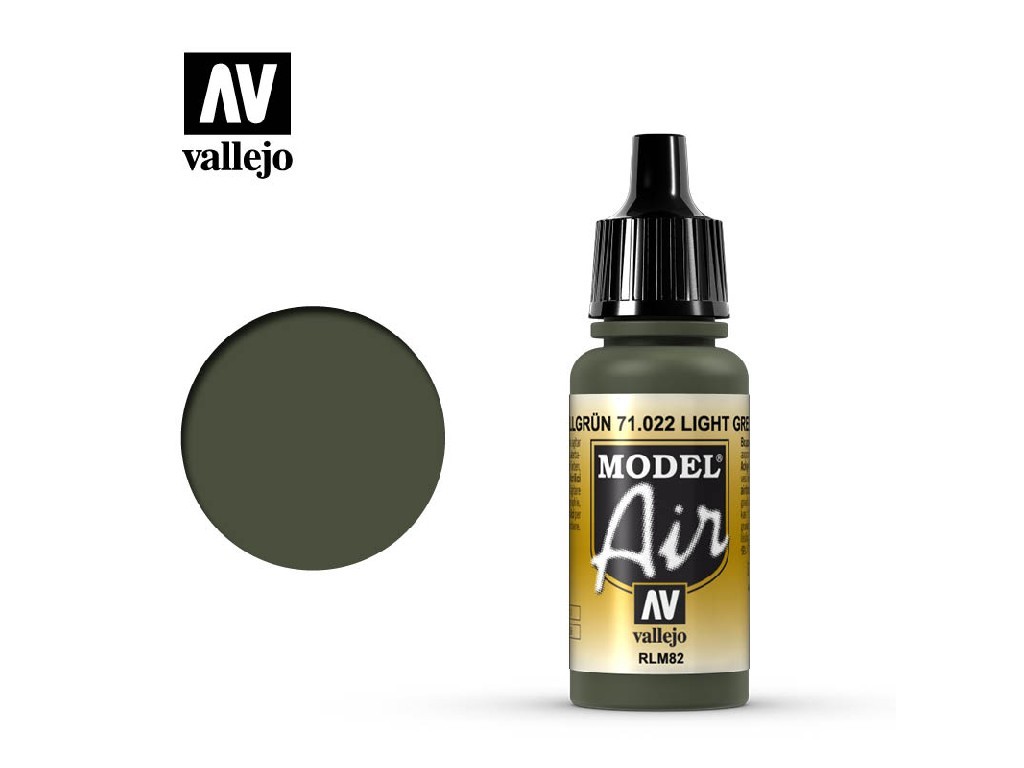 Akrylová barva pro Airbrush Vallejo Model Air 71022 Light Green RLM82 (17ml)