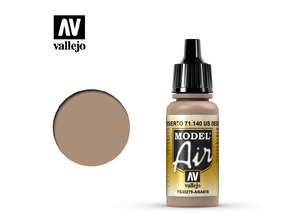 Akrylová barva pro Airbrush Vallejo Model Air 71140 US Desert Sand (17ml)