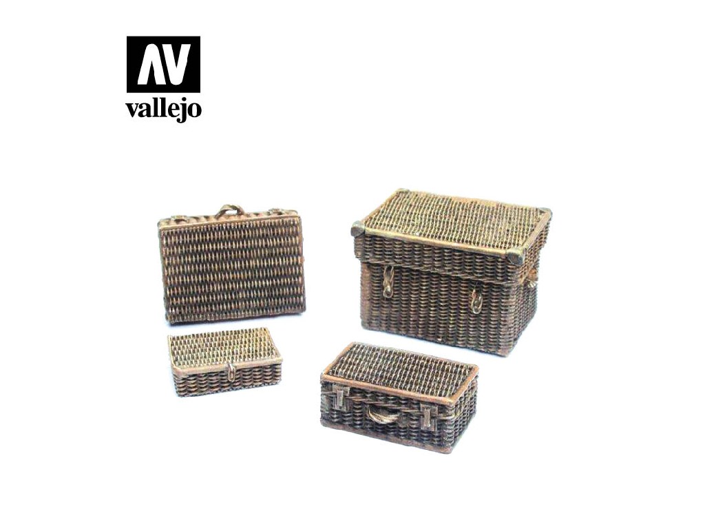 Vallejo Scenics SC227 Wicker Suitcases