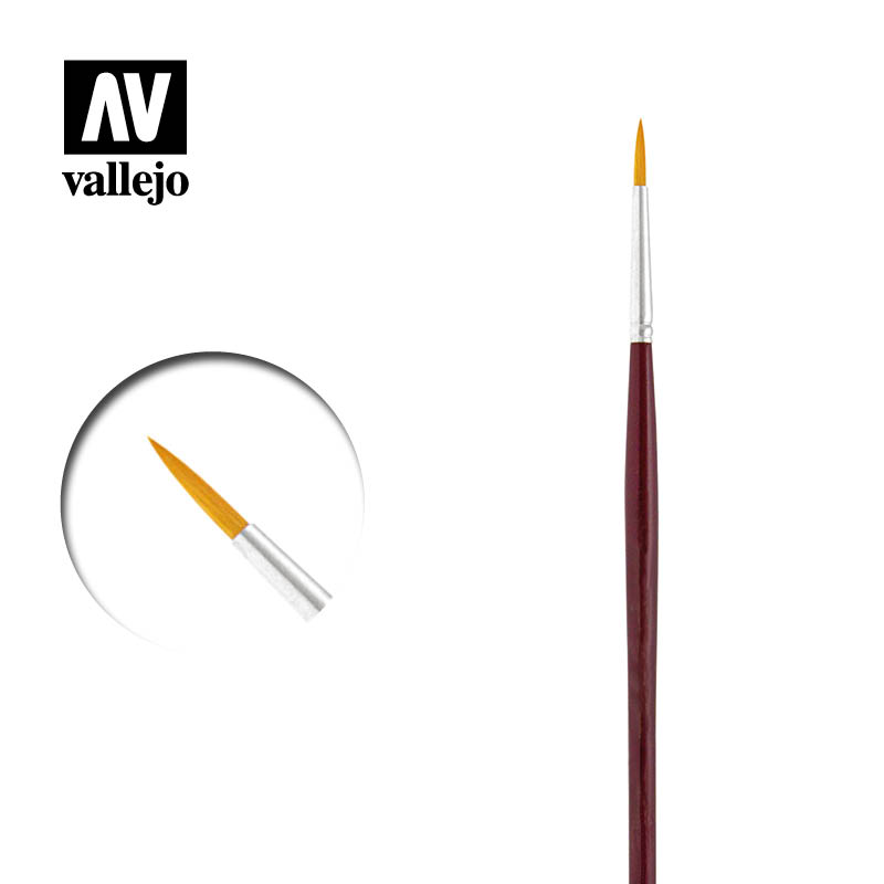 Vallejo Brush Synthetic P54006 Round Toray Brush No,6