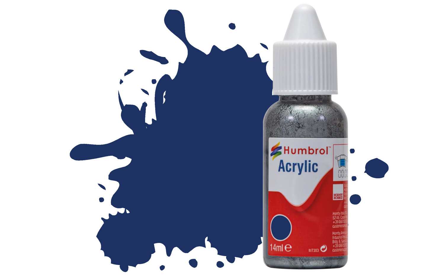 Humbrol barva akryl DB0015 - No 15 Midnight Blue - Gloss - 14ml