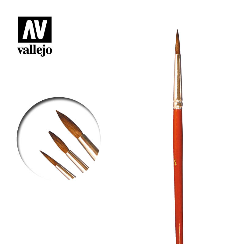 Vallejo Brush PF20004 Pony Hair, No,4