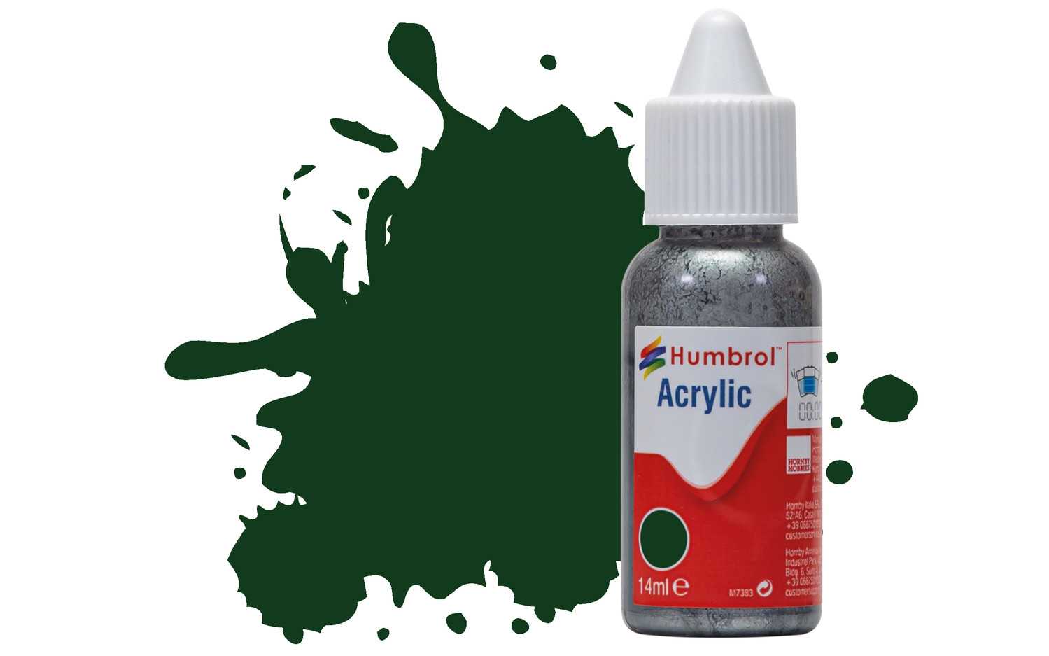 Humbrol barva akryl DB0003 - No 3 Brunswick Green Gloss - 14ml