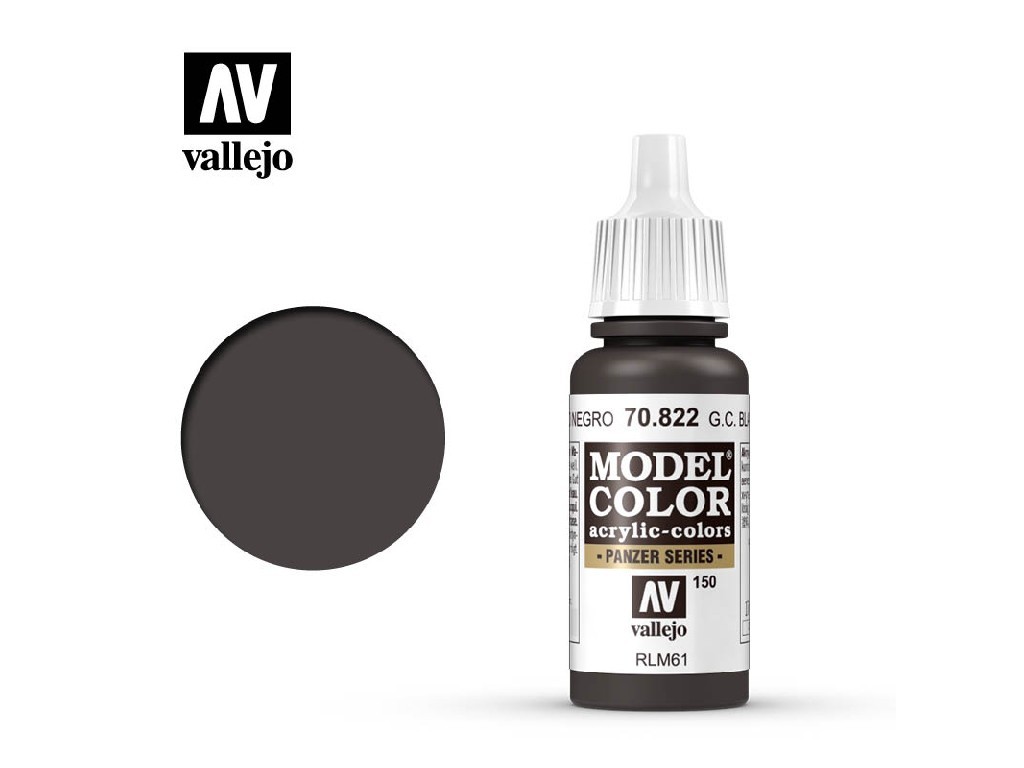 Akrylová barva Vallejo Model Color 70822 German Cam,Black Brown (17ml)