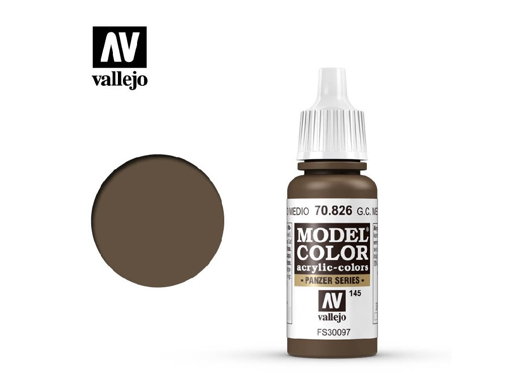 Akrylová barva Vallejo Model Color 70826 German Cam,Med,Brown (17ml)