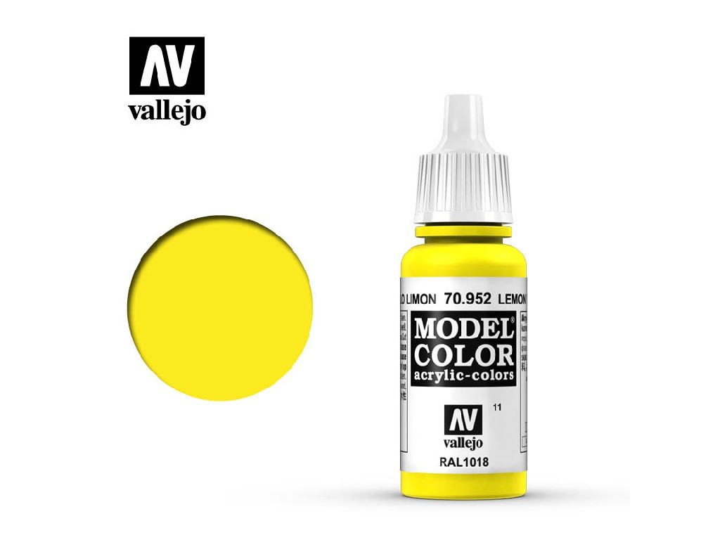 Akrylová barva Vallejo Model Color 70952 Lemon Yellow (17ml)