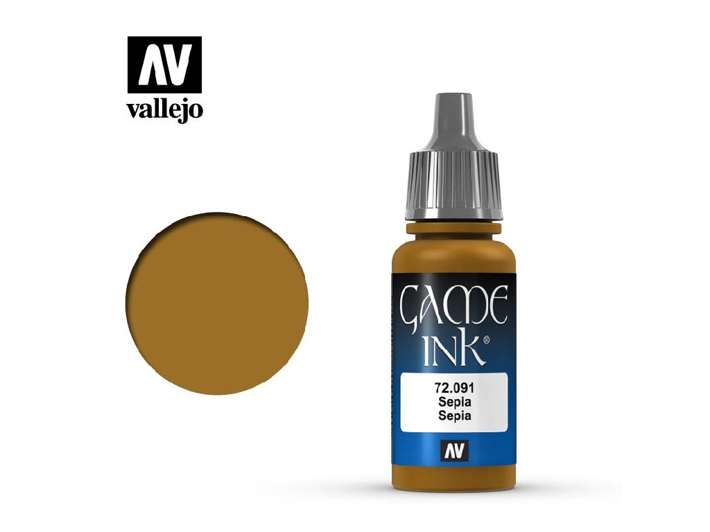 Vallejo Game Color 72091 Sepia  Ink (17ml)