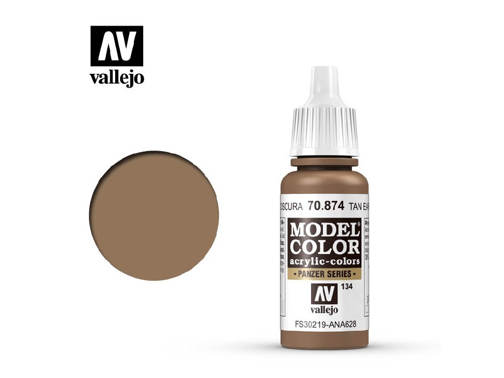 Akrylová barva Vallejo Model Color 70874 Tan Earth (17ml)