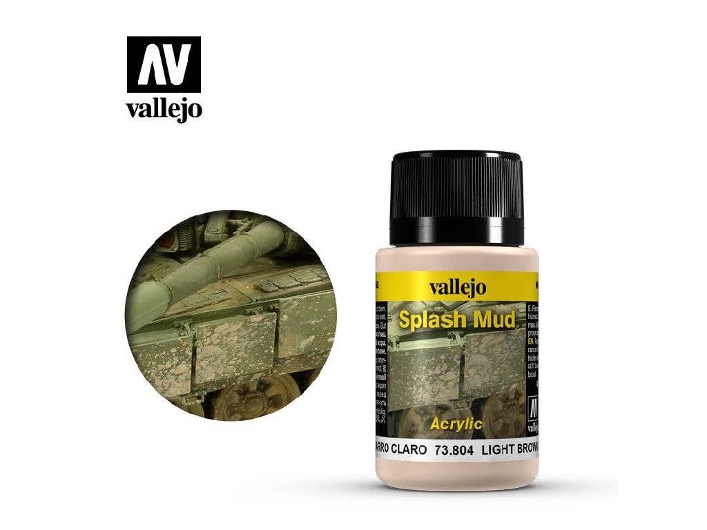 Vallejo Weathering Effects 73804 Light Brown Splash Mud (40ml)