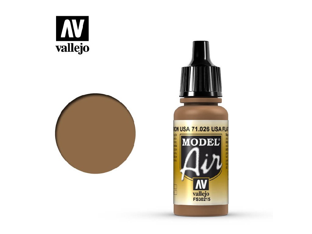 Akrylová barva pro Airbrush Vallejo Model Air 71026 US Flat Brown (17ml)