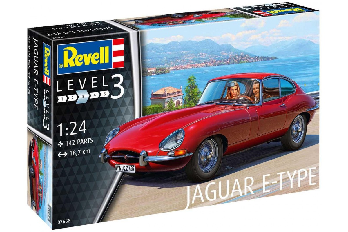 Plastic ModelKit auto 07668 - Jaguar E-Type (Coupé) (1:24)