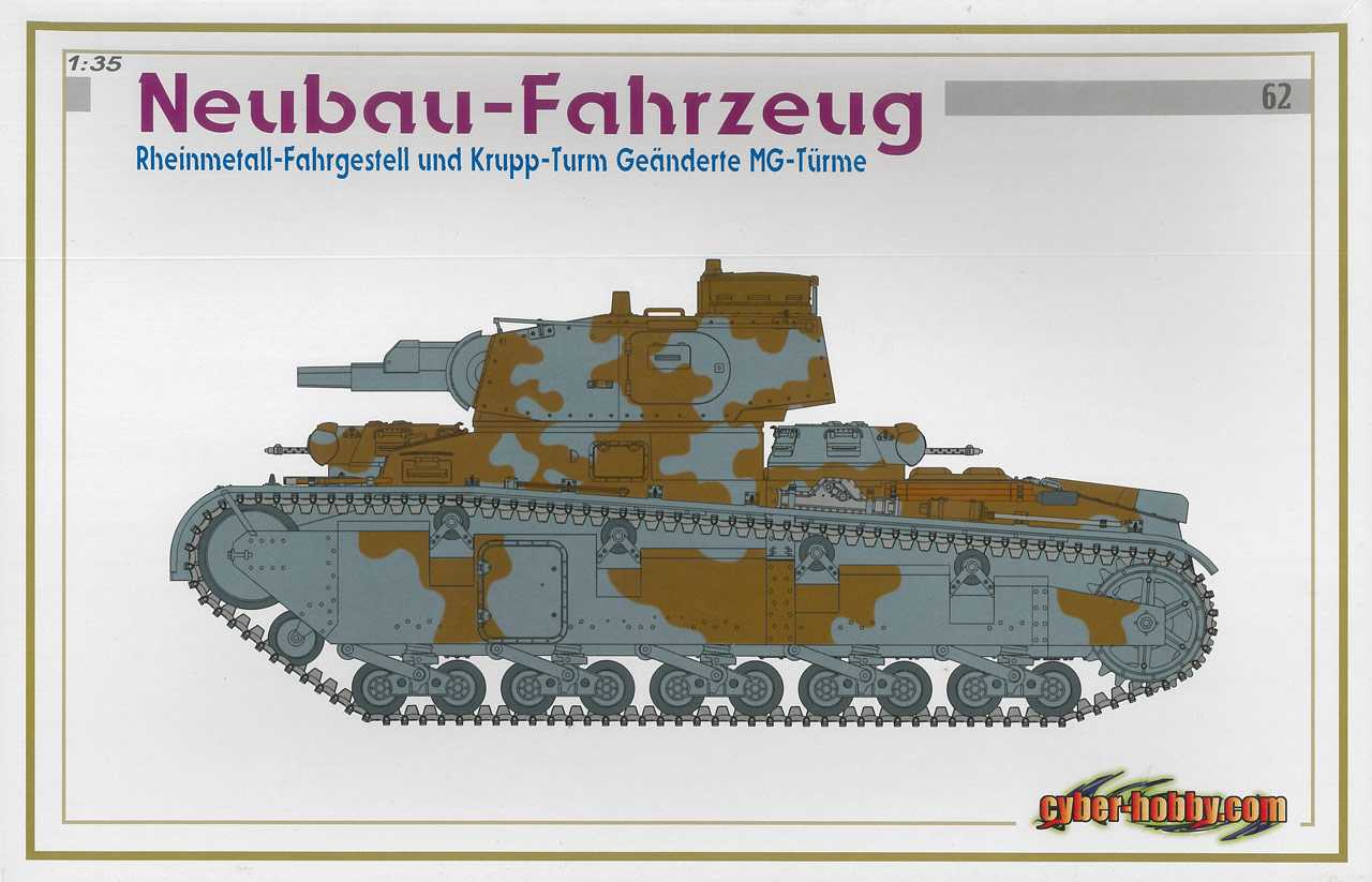 Model Kit tank 6666 - NEUBAU-FAHRZEUG RHEINMETALL-FAHRGESTELL UND KRUPP-TRUM GEÄNDERTE MG-TÜRME (1:3