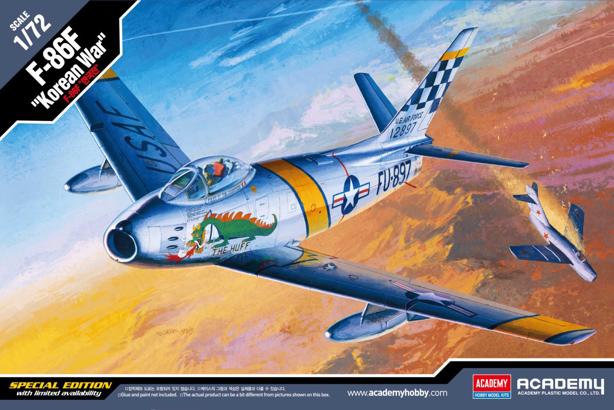 Model Kit letadlo 12546 - F-86F "KOREAN WAR" LE: (1:72)