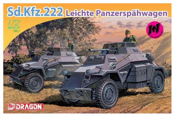 1/72 Sd.Kfz.222 LEICHTE PANZERSPÄHWAGEN Dragon