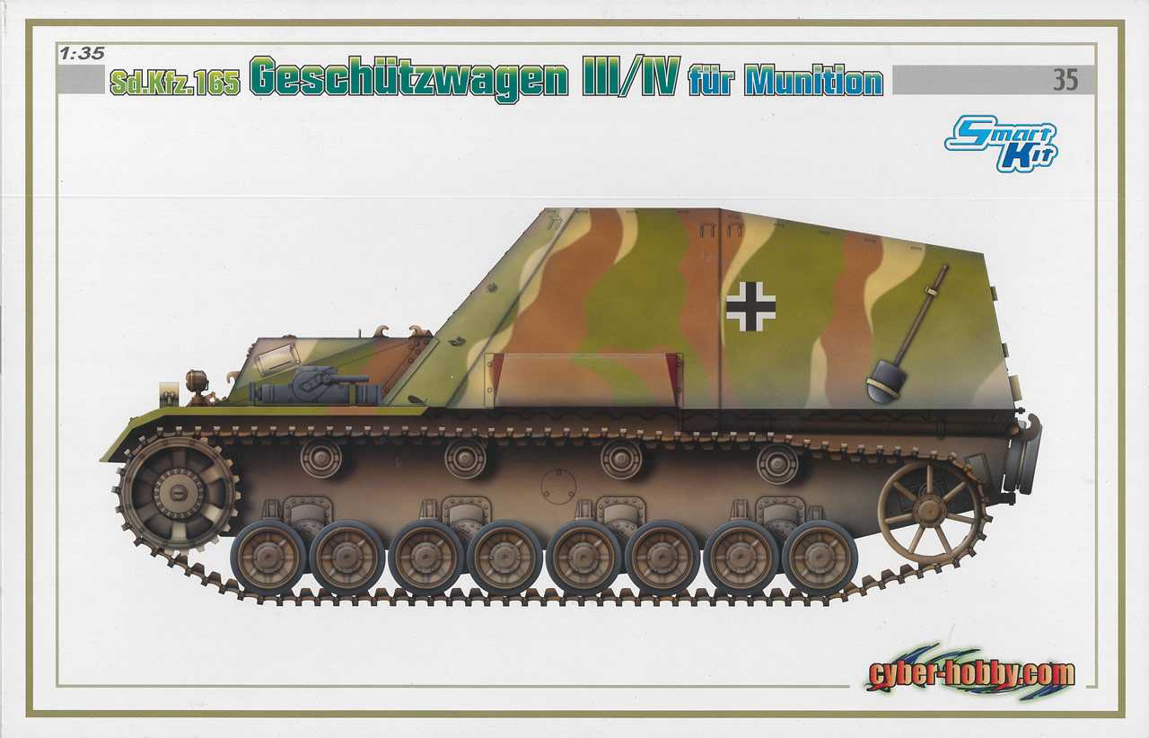 Model Kit military 6151 - Sd.Kfz.165 GESCHÜTZWAGEN III/IV für MUNITION (SMART KIT) (1:35)