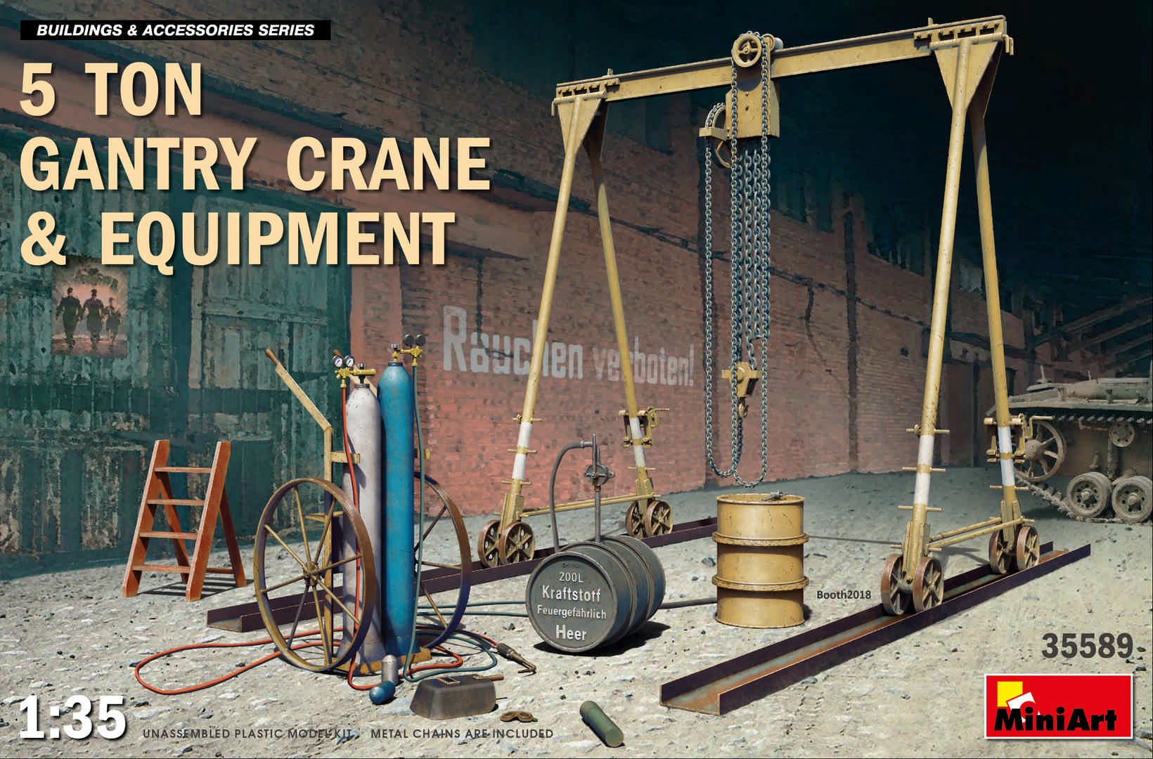 1/35 5 Ton Gantry Crane & Equipment