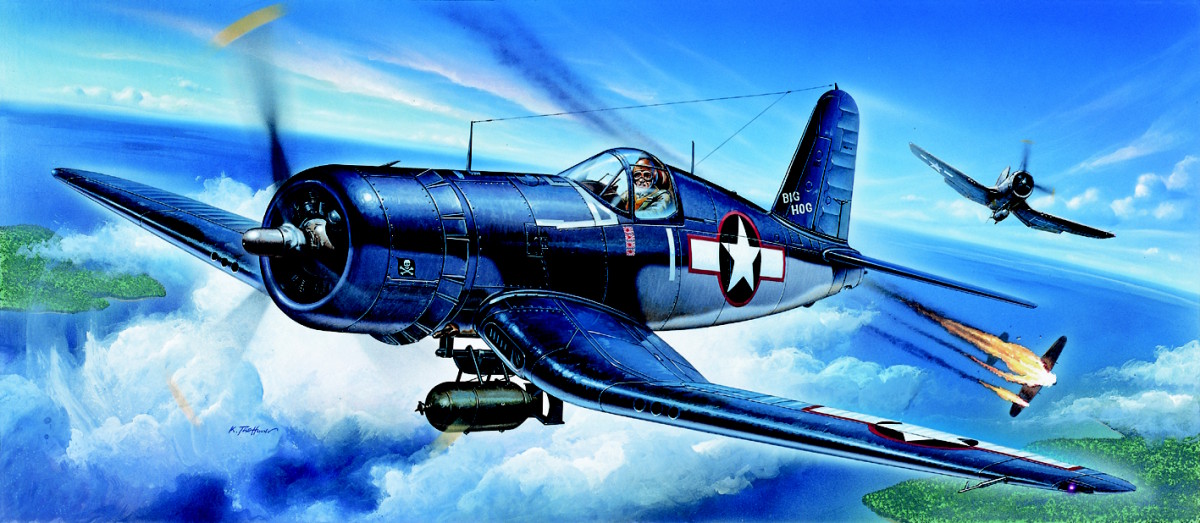 Model Kit letadlo 12457 - F4U-1 (1:72)