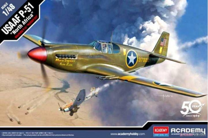 1/48 USAAF P-51 "NORTH AFRICA" - Academy 12338