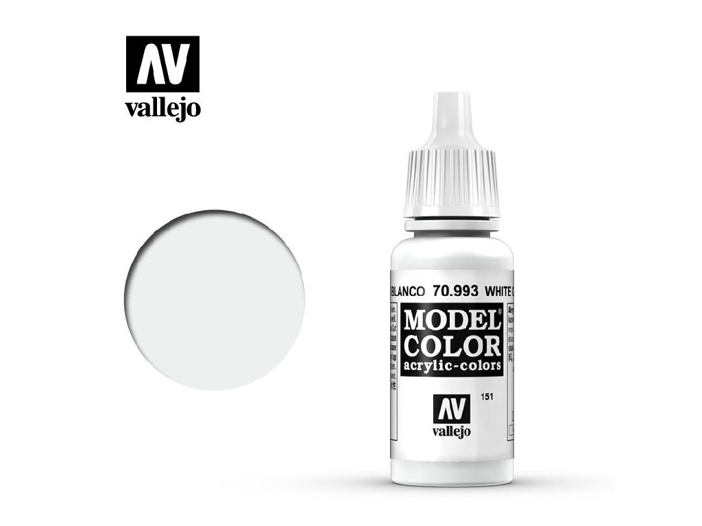 Akrylová barva Vallejo Model Color 70993 White Grey (17ml)