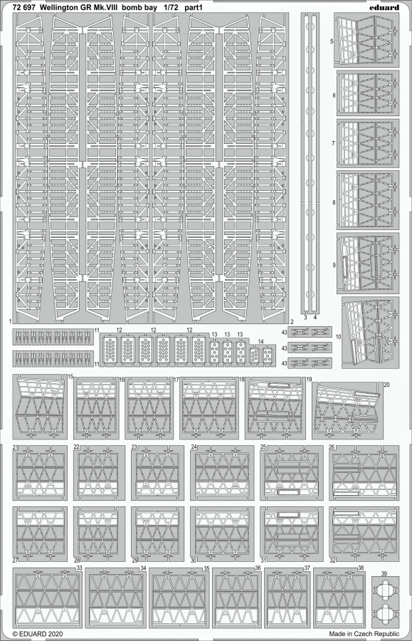 1/72 Wellington GR Mk.VIII bomb bay for AIRFIX kit