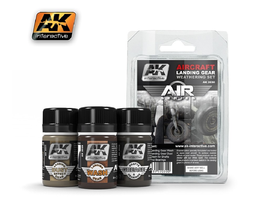 AK Interactive - Aircraft Landing Gear Weathering Set