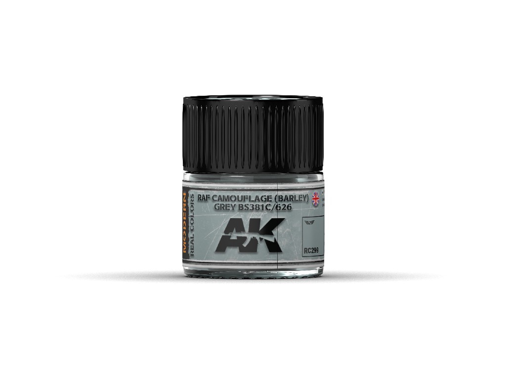 AK Real Colors - RAF Camouflage (Barley) Grey Bs381C/626 - 10 ml.