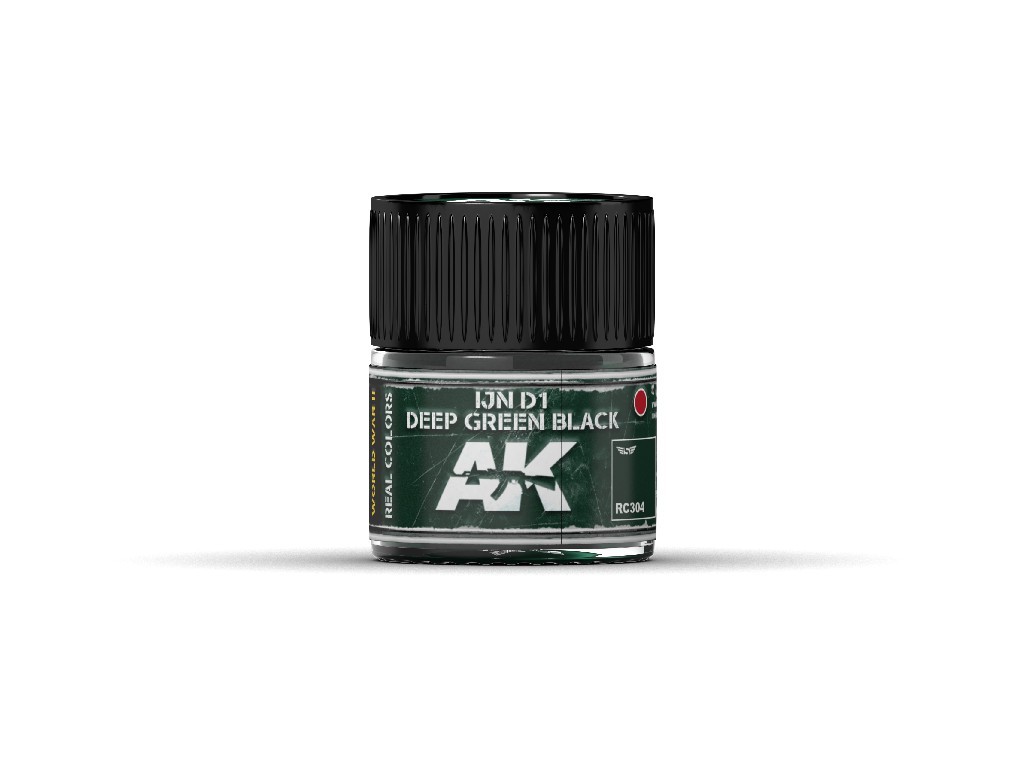 AK Real Colors - IJN D1 Deep Green Black 10 ml.