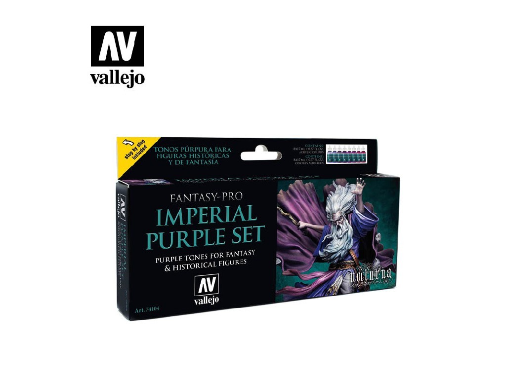 Vallejo Pro Nocturna 8 Color Set 74104 Imperial Purple (8)