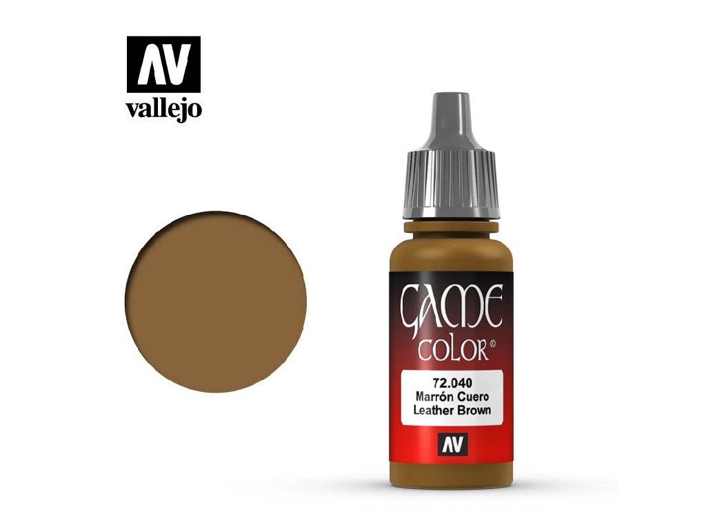 Vallejo Game Color 72040 Leather Brown (17ml)