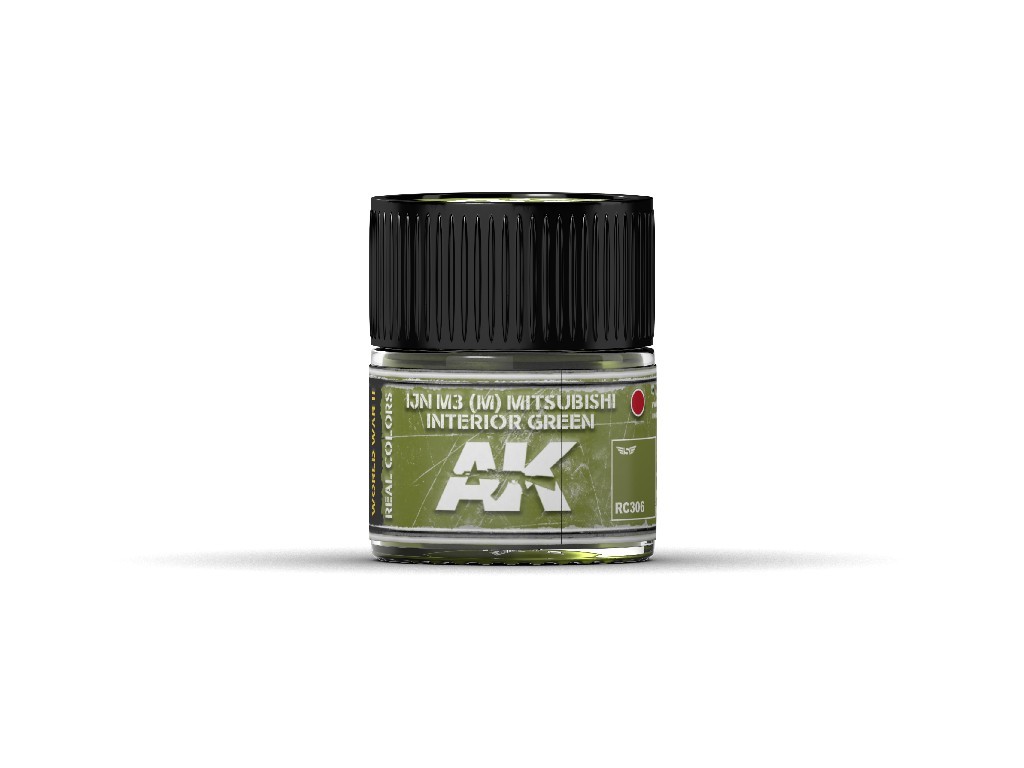 AK Real Colors - IJN M3 (M) Mitsubishi Interior Green 10 ml.