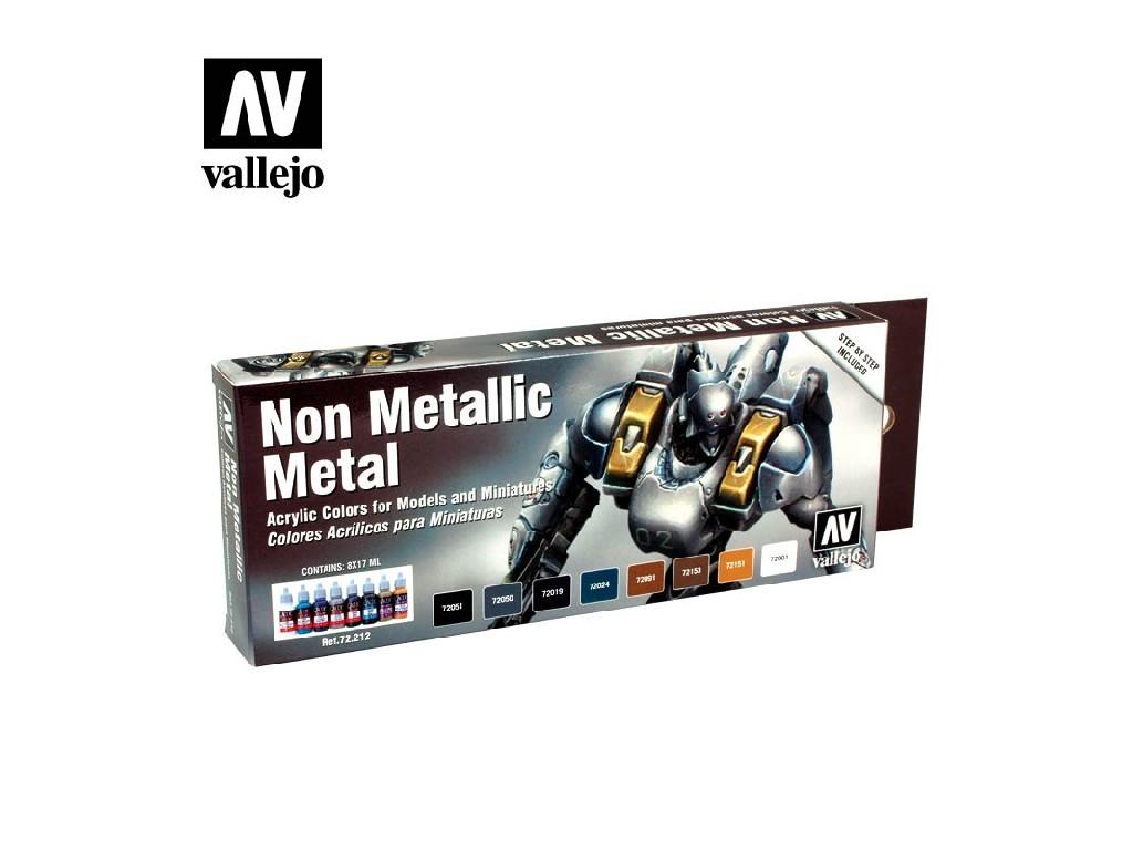 Vallejo Game Color Effects Set 72212 Non Metallic Metal (8)