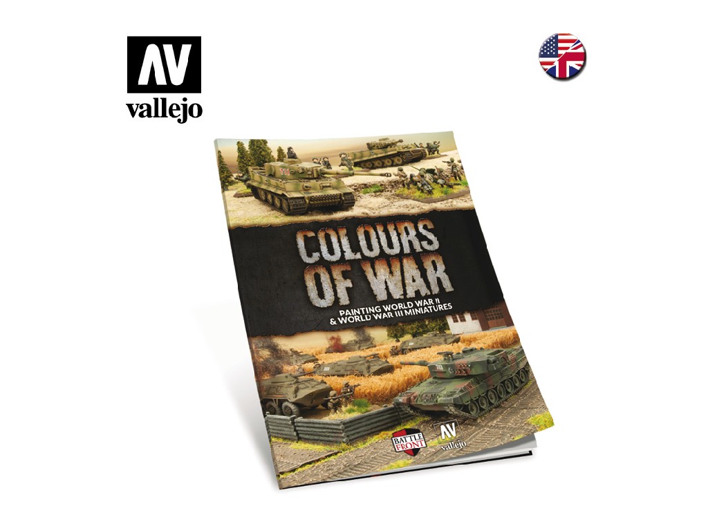 Vallejo 75013 Book: Colours of War - Painting WWII & WWIII miniatures