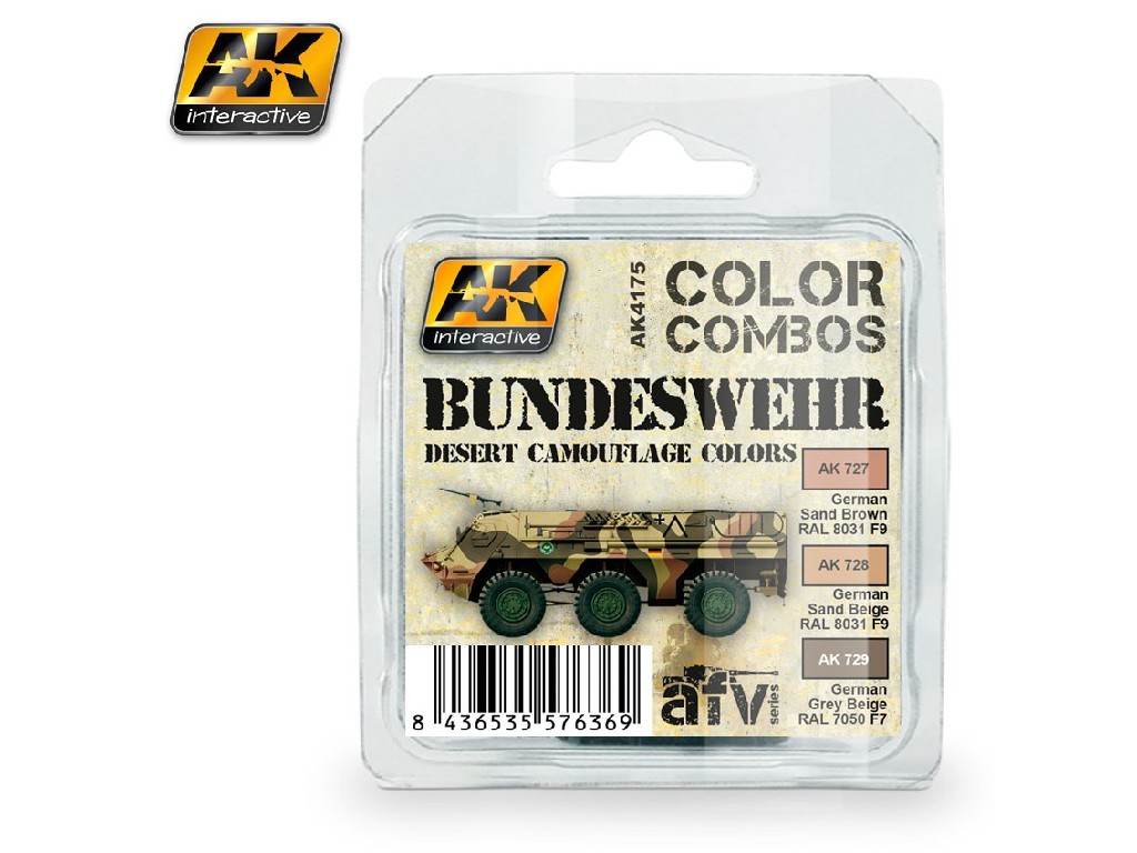 AK Interactive - Bundeswehr Desert Camouflage Colors Combo