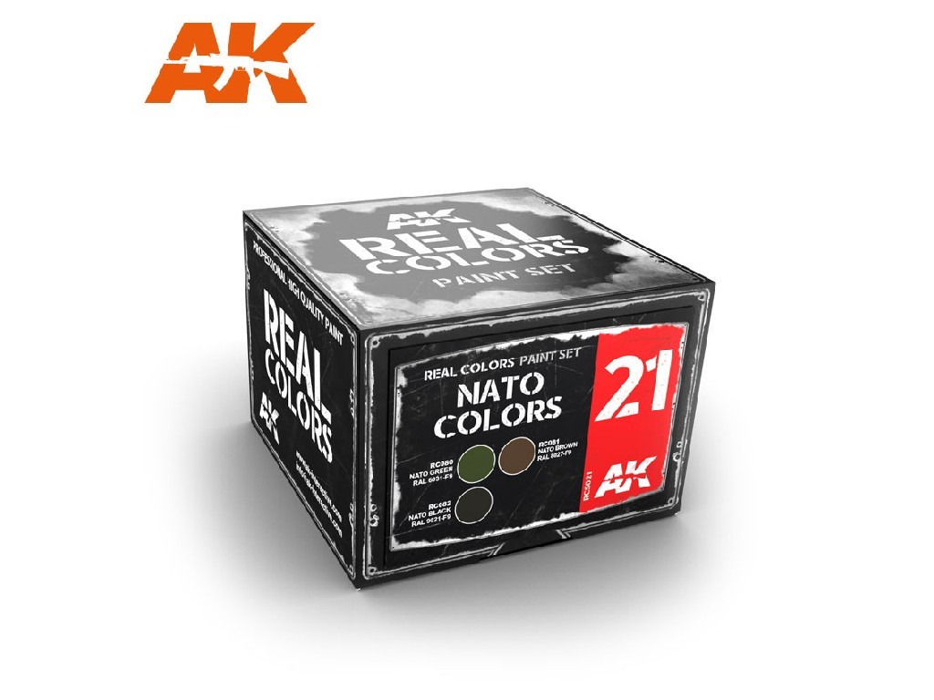 AK Interactive - NATO Colors Set Real Colors