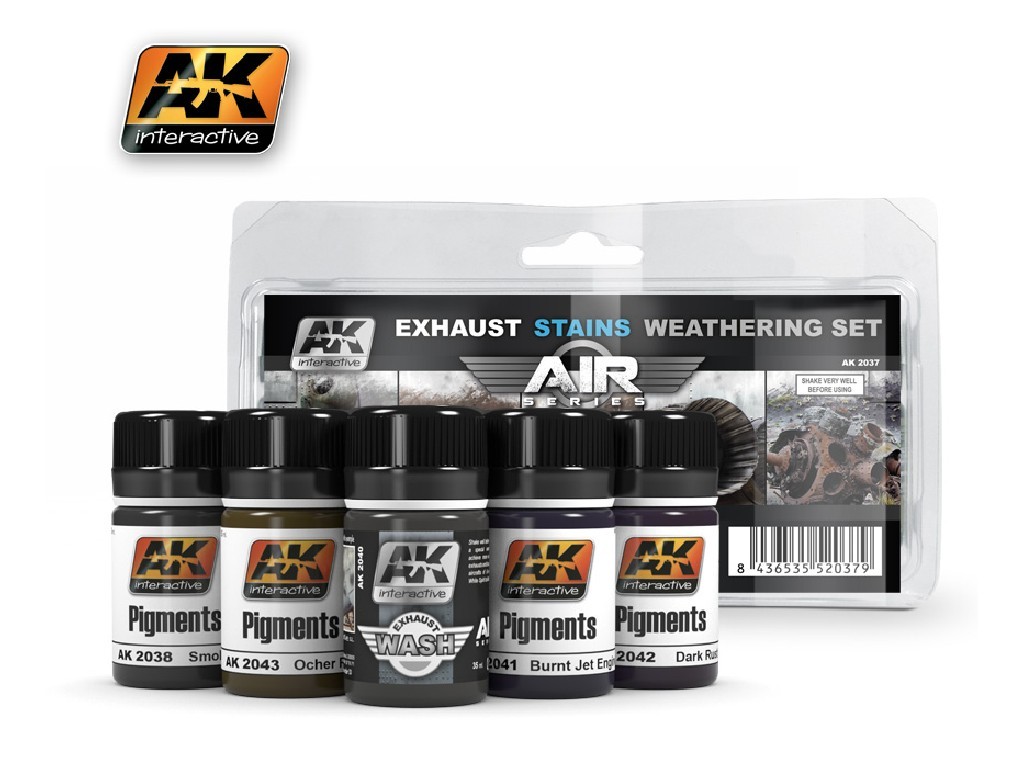 AK Interactive - Exausts and Stains Weathering Set