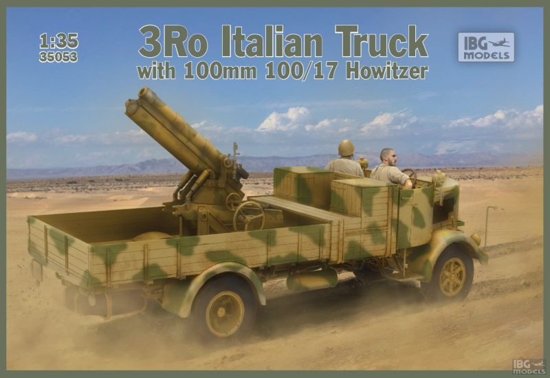 1/35 3Ro Italian Truck with 100/17 100mm Howitzer