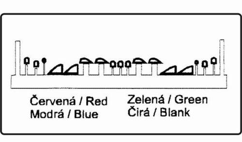 1/72 Navigation Lights - clear, red, blue, green